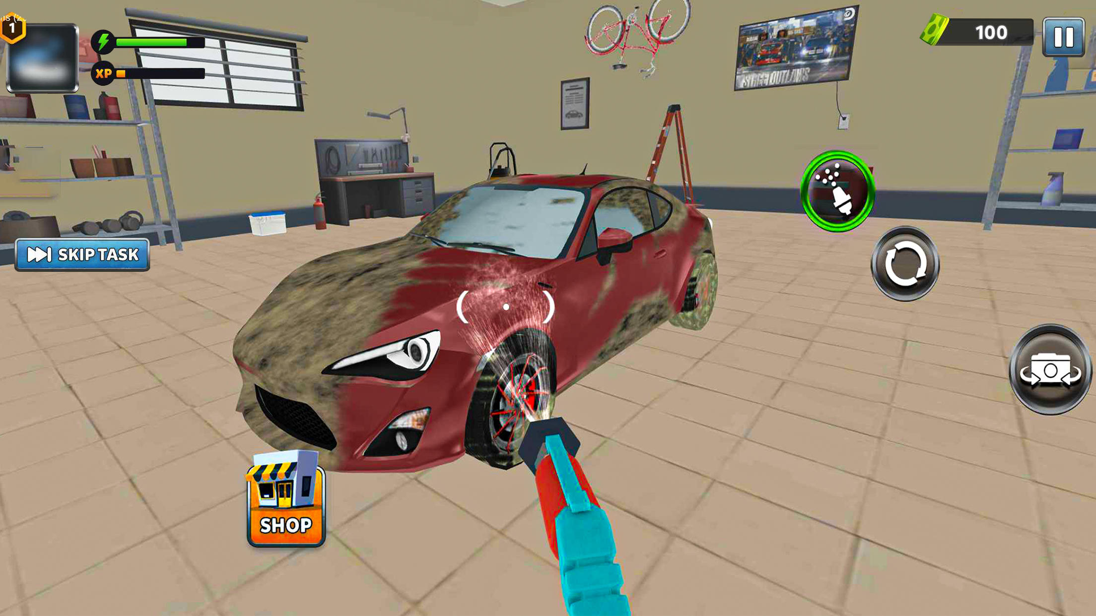 Power Gun - Washing Simulator Game Screenshot