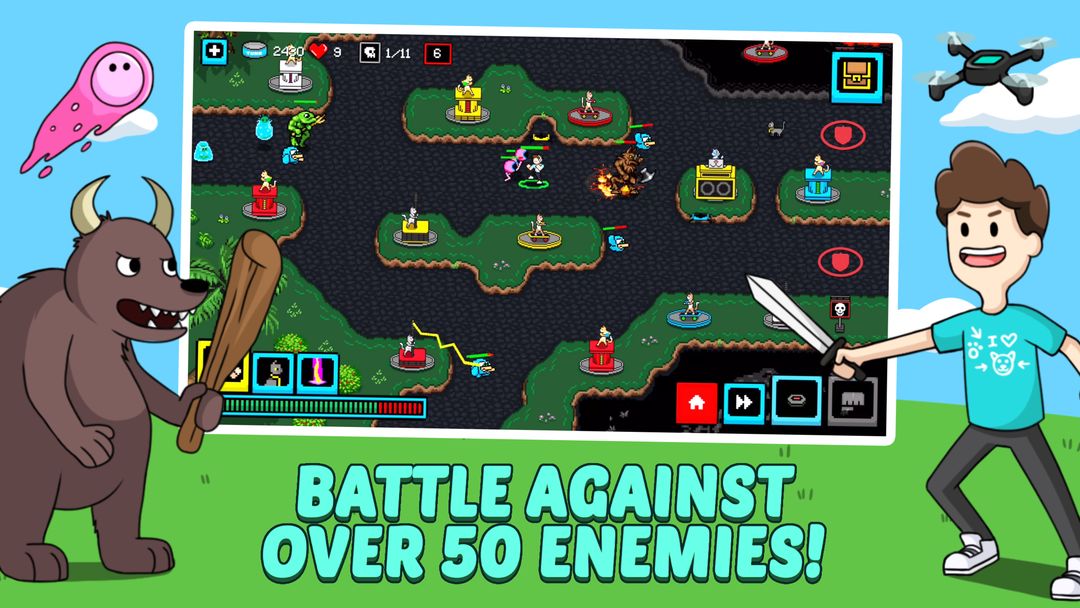 Cats & Cosplay: Epic Tower Defense Fighting Game ภาพหน้าจอเกม