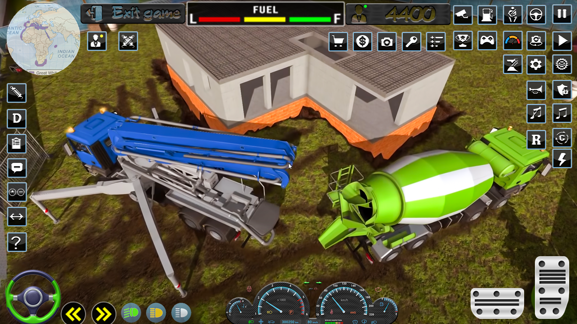 Captura de Tela do Jogo Bridge Construction JCB Game