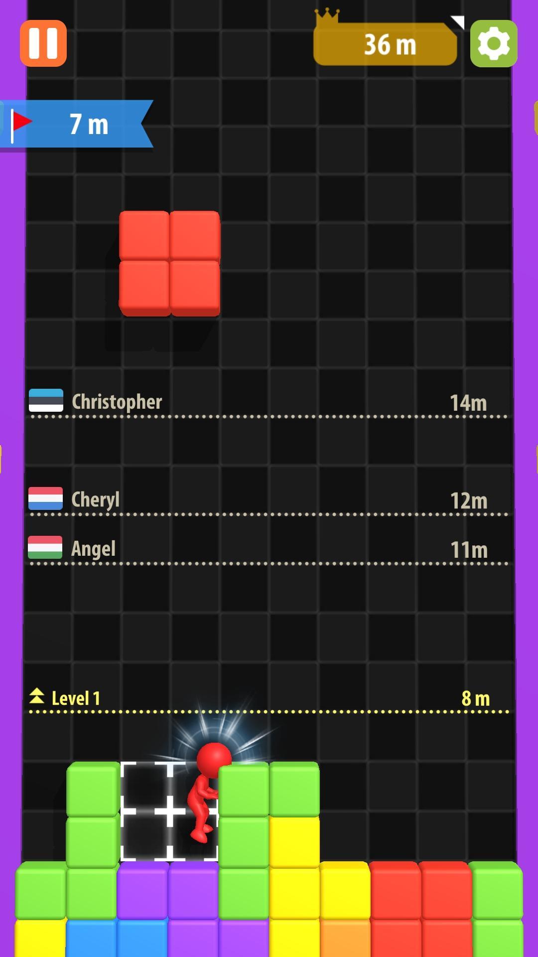 Avoid Blocks-Tetris Game Game Screenshot