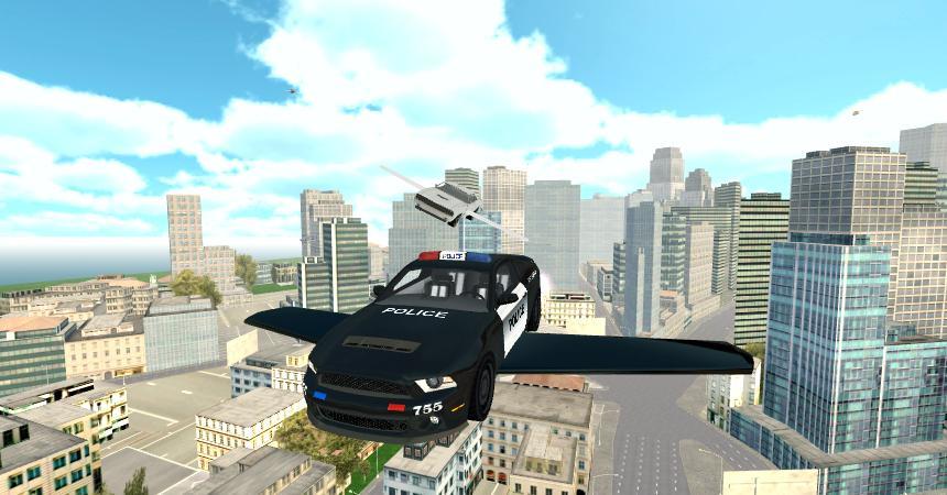 Flying Police Car Simulator screenshot game