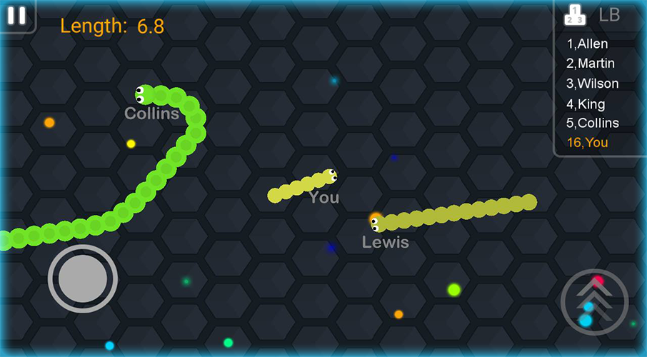 Snake Worm iO Game Screenshot