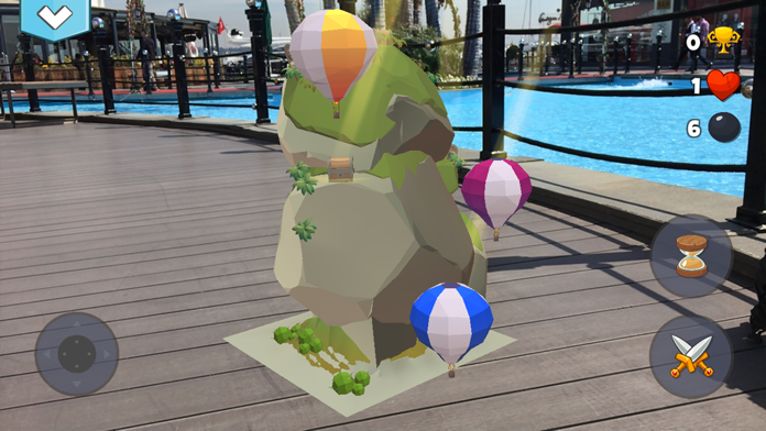 Bombaroom AR Game Screenshot