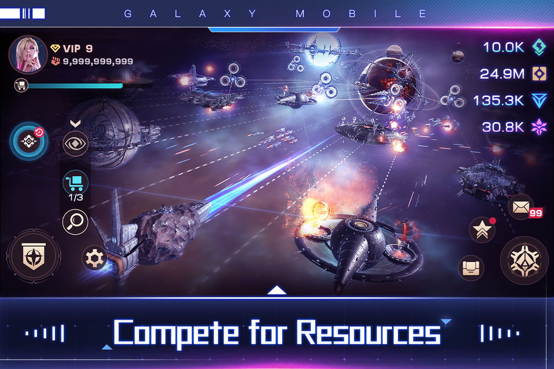 Galaxy Mobile ภาพหน้าจอเกม