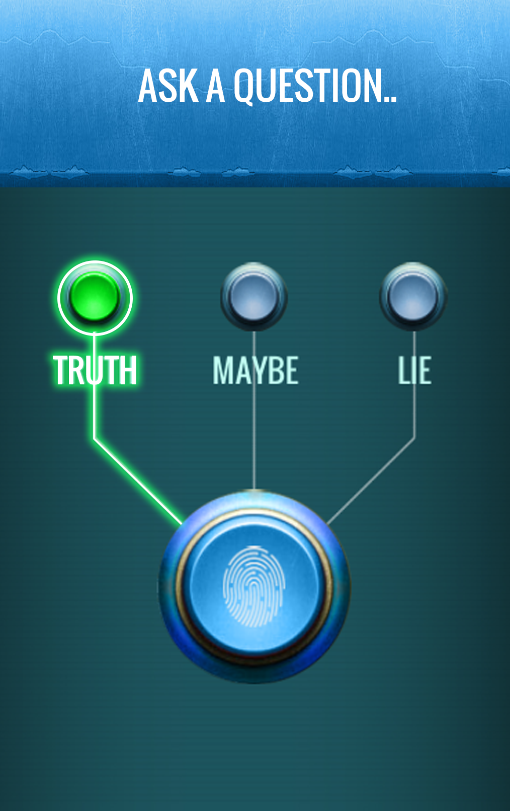Finger Lie Detector Test Prank Game Screenshot