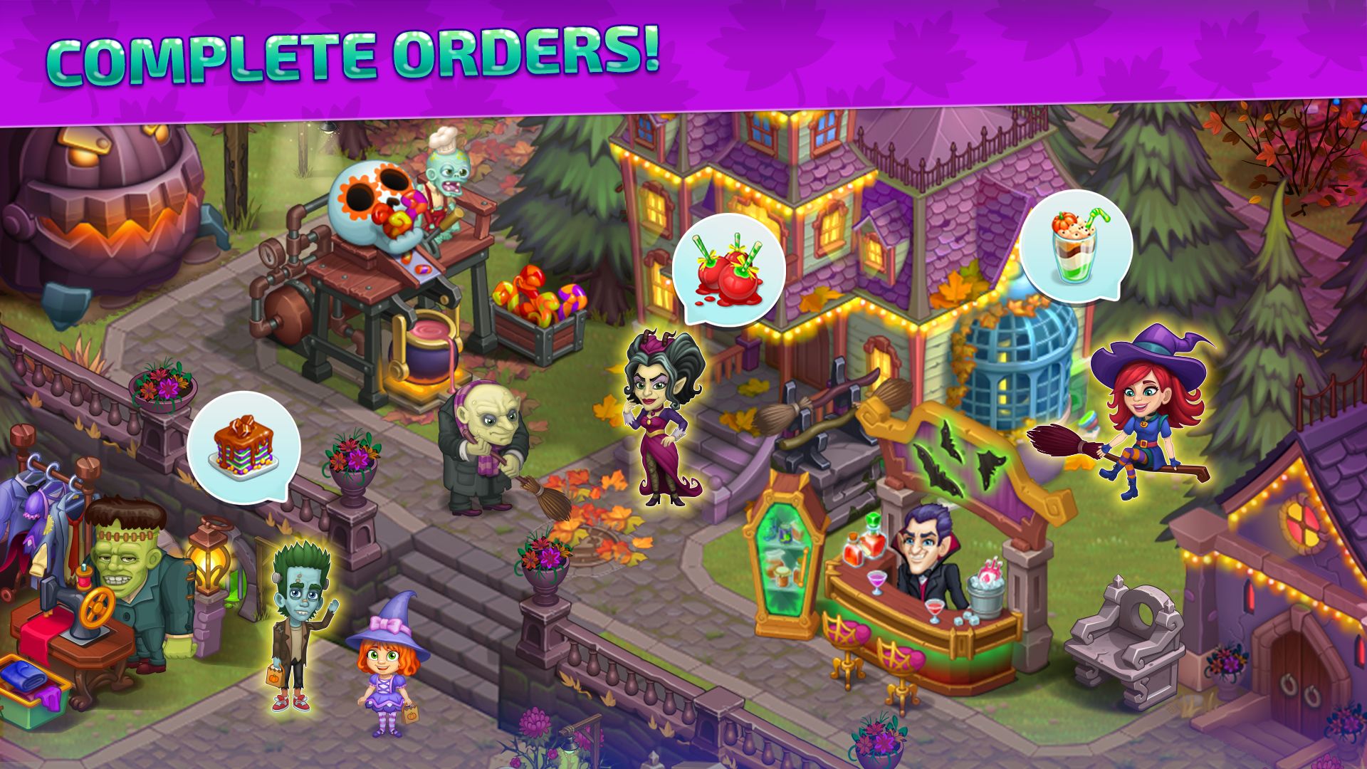 Screenshot of Halloween Farm: Monster Family