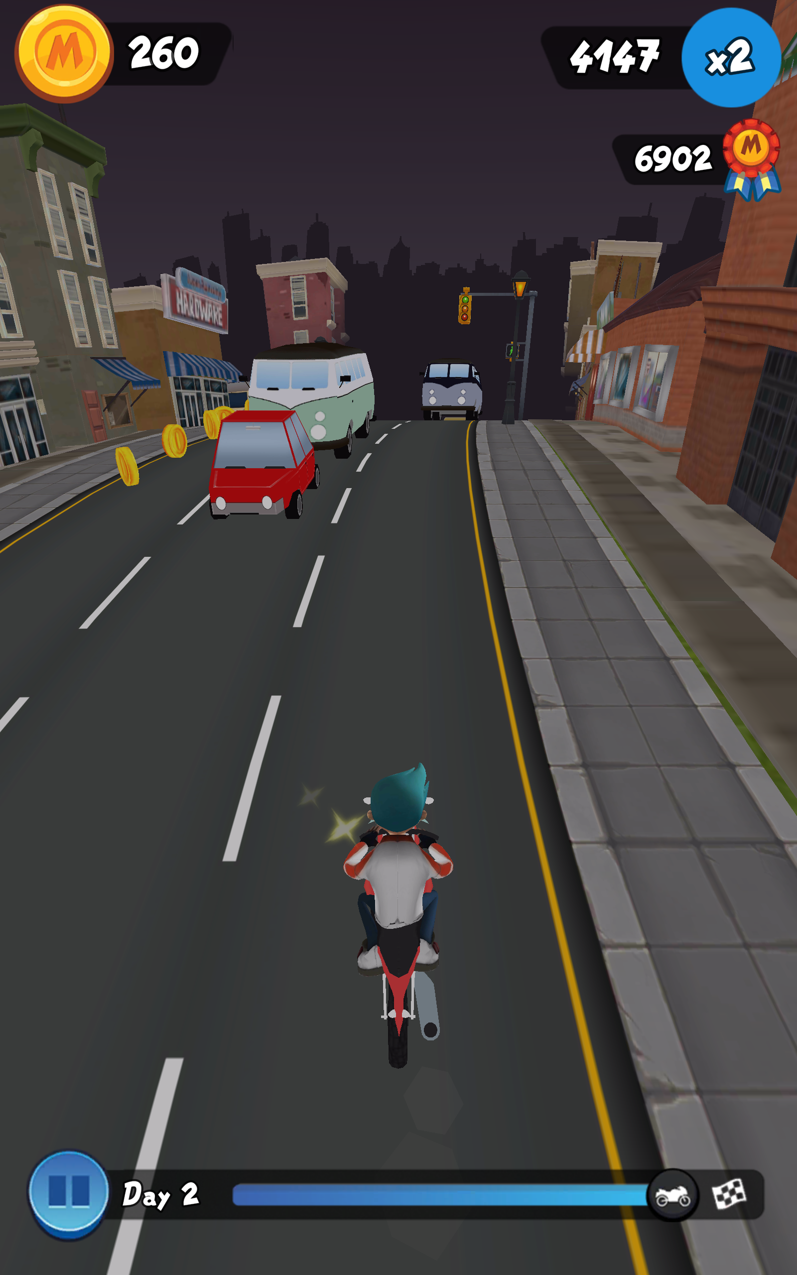 Moto Max: Endless Runner Game Screenshot