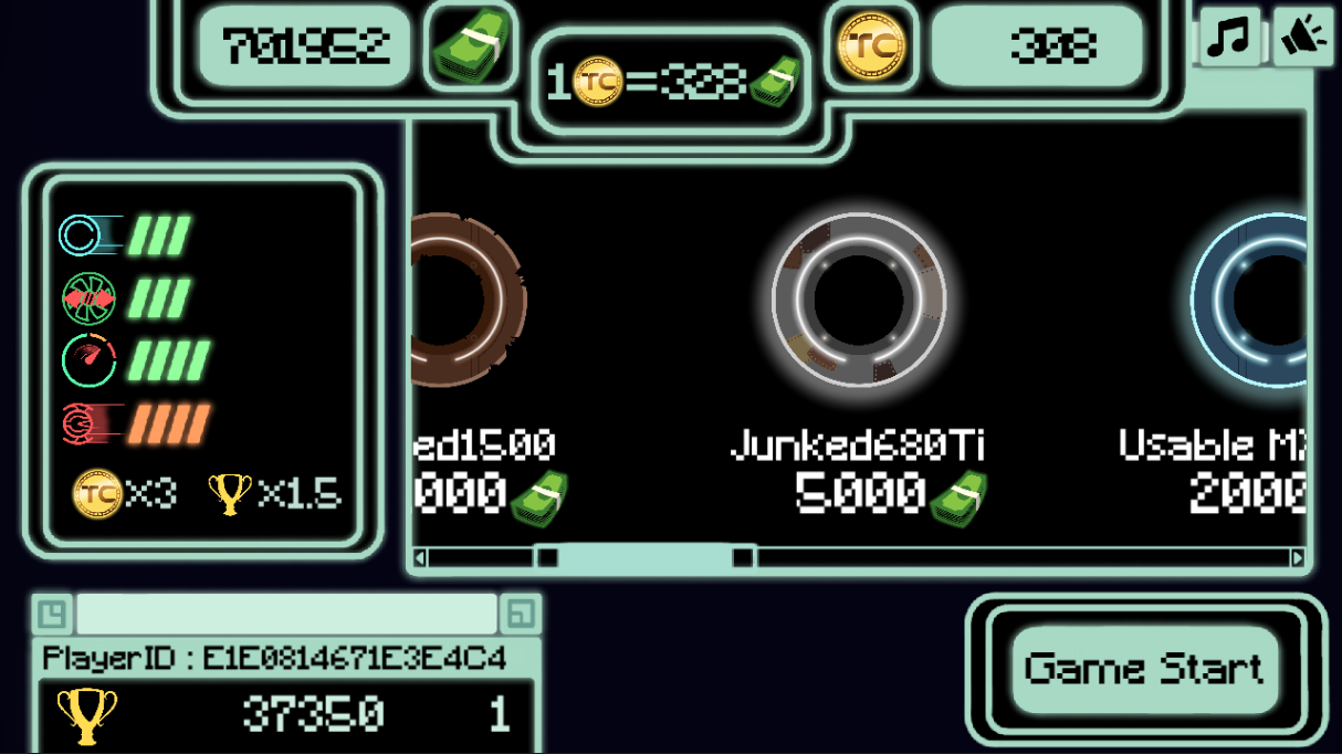 Tron Coin ゲームのスクリーンショット