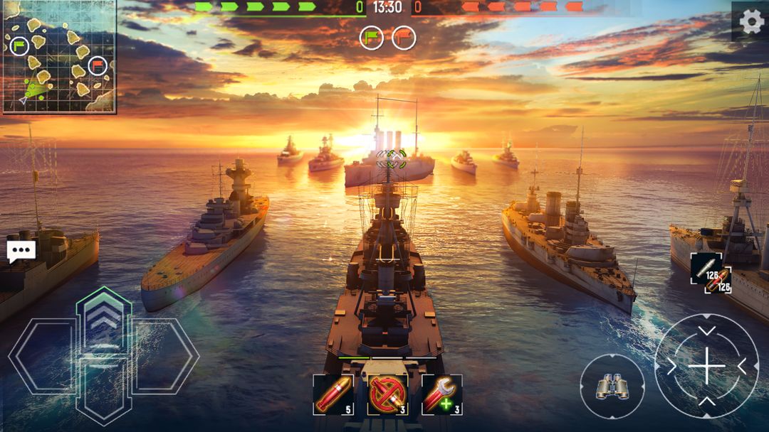 Screenshot of Navy War: Modern Battleship