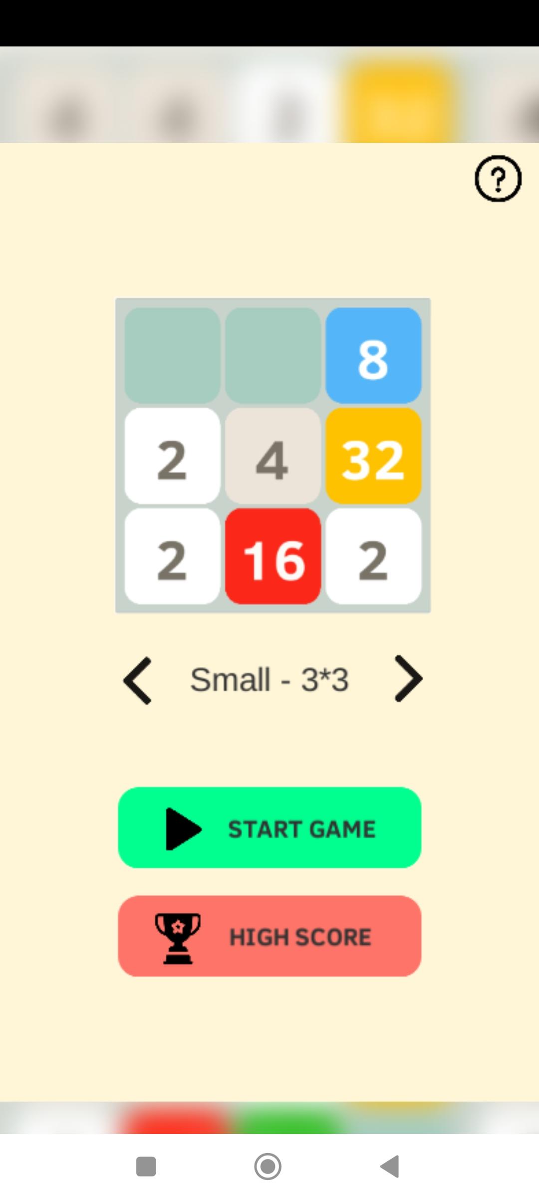Super2048 Game Screenshot