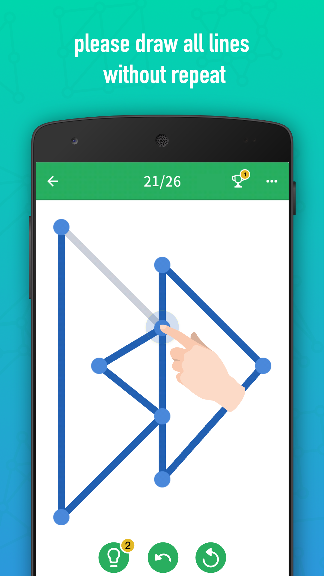One Line Drawing ゲームのスクリーンショット