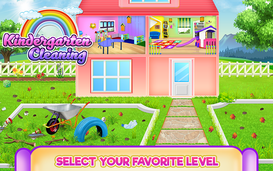 Скриншот игры Kindergarten House Cleaning