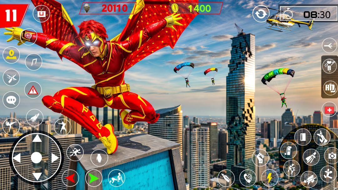 Screenshot of Super Heroes Games: Speed Hero