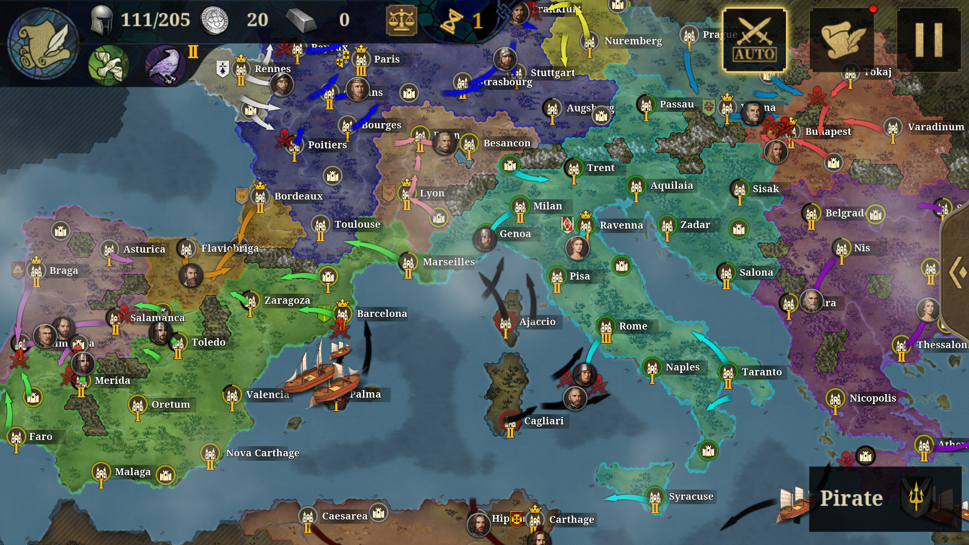 European War 7: Medieval  Game Screenshot