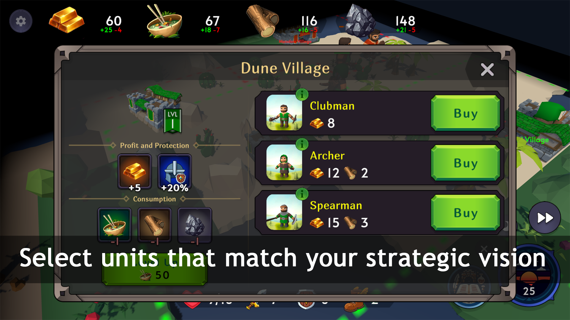 Tribal Forts: Turn-Based 게임 스크린샷