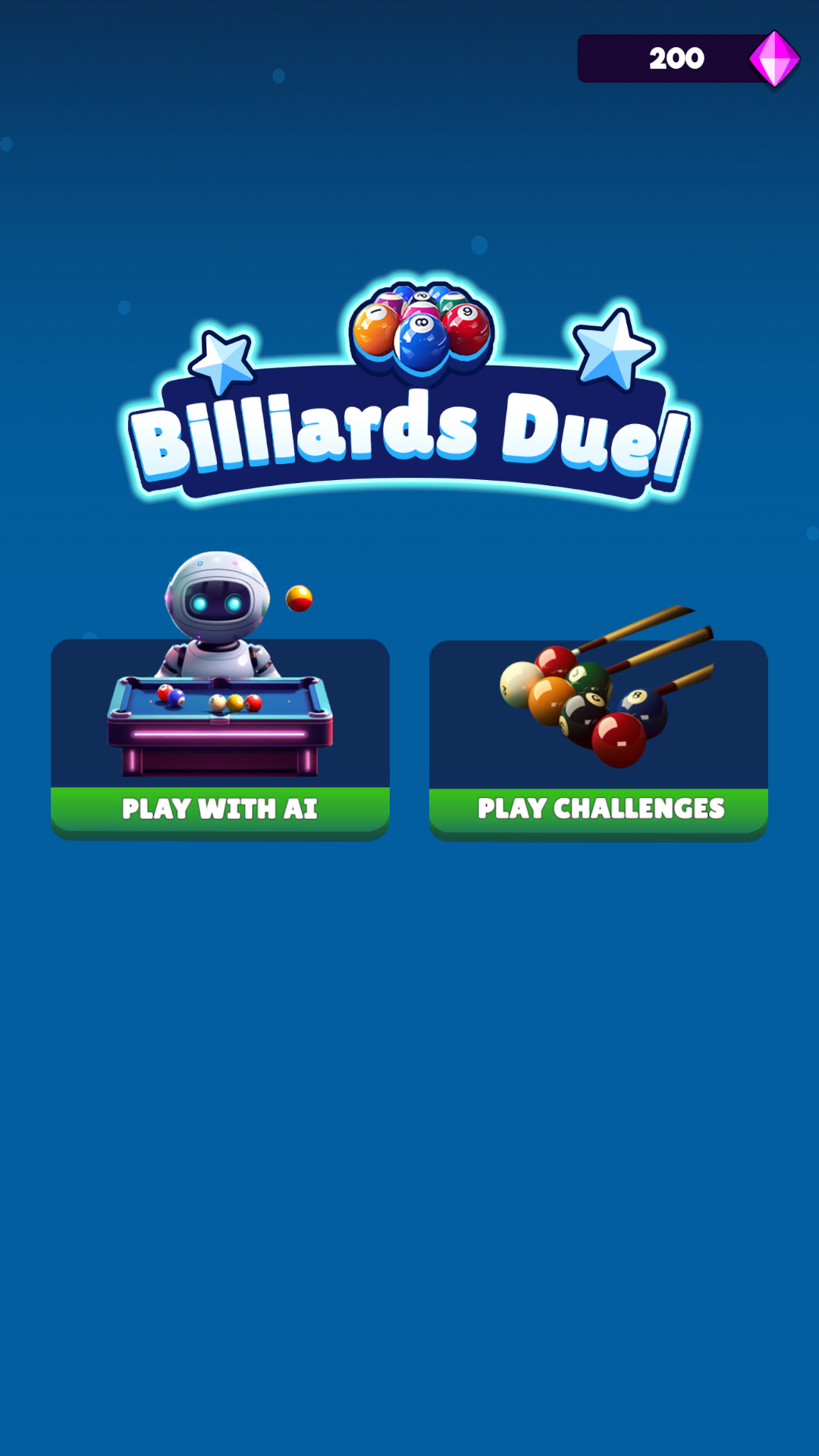 Billiards Duel Game Screenshot