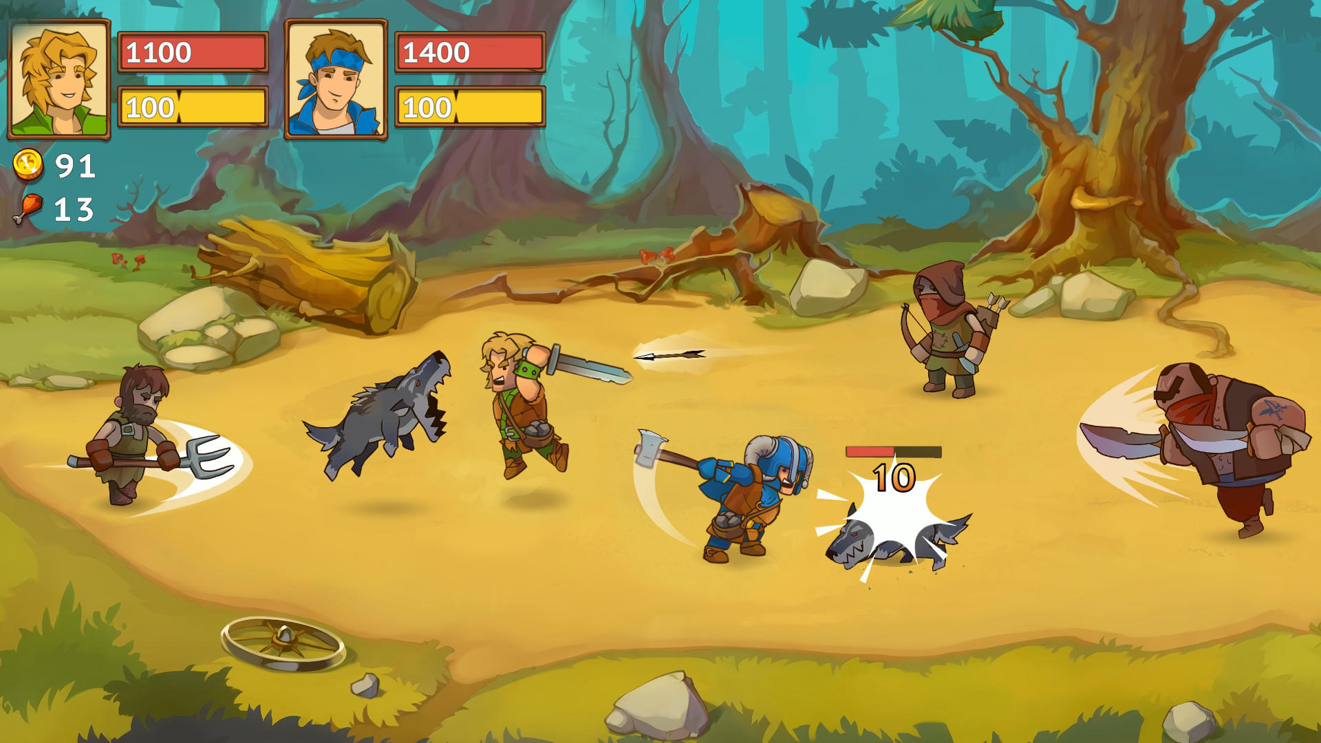 Cuplikan Layar Game Knights of Braveland