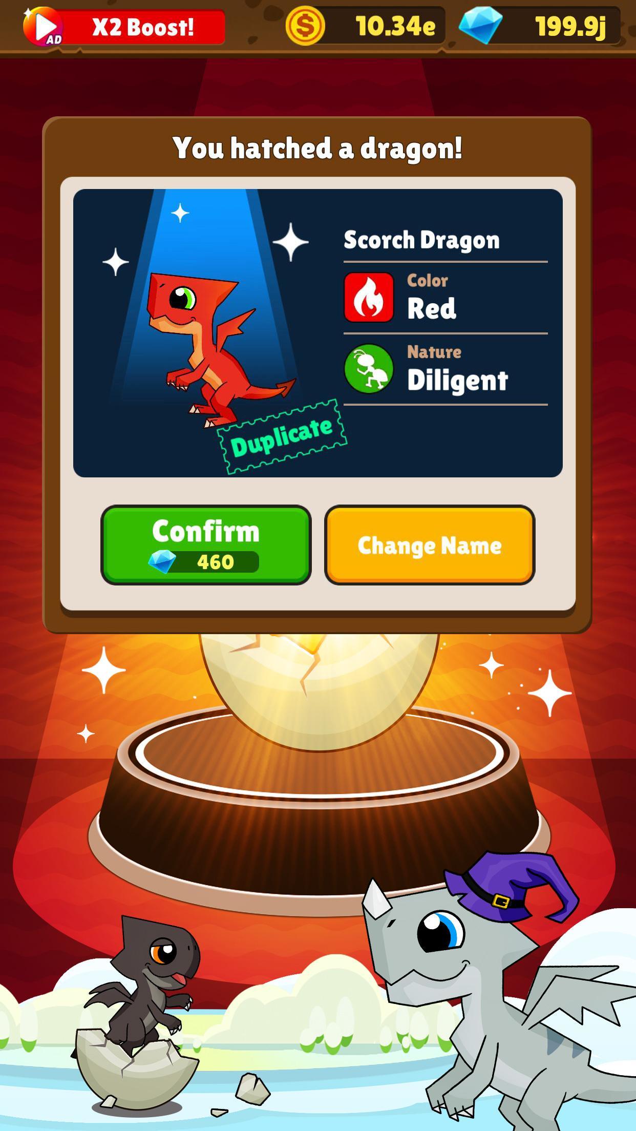 IDLE DRAGON WORLD:FUN GAME Game Screenshot