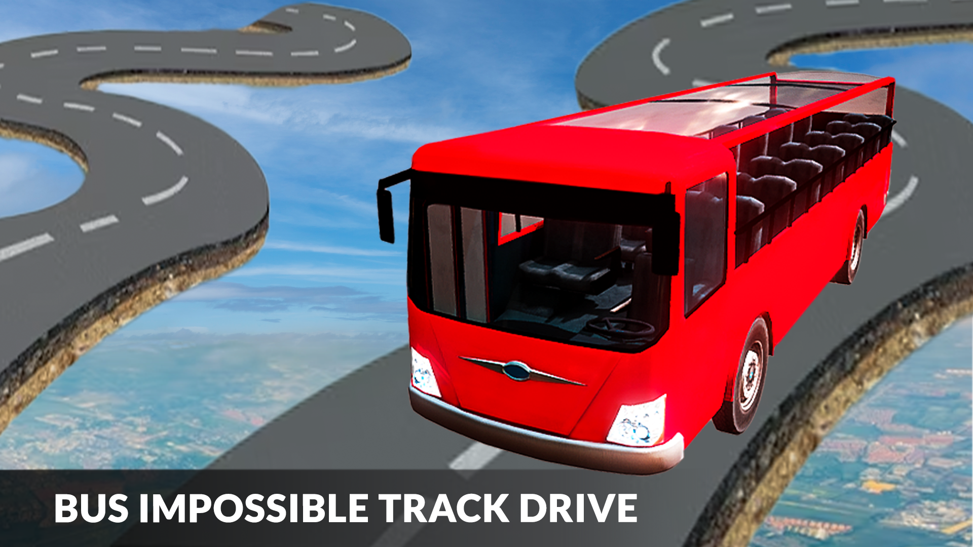 3D impossible Bus Track Game Screenshot