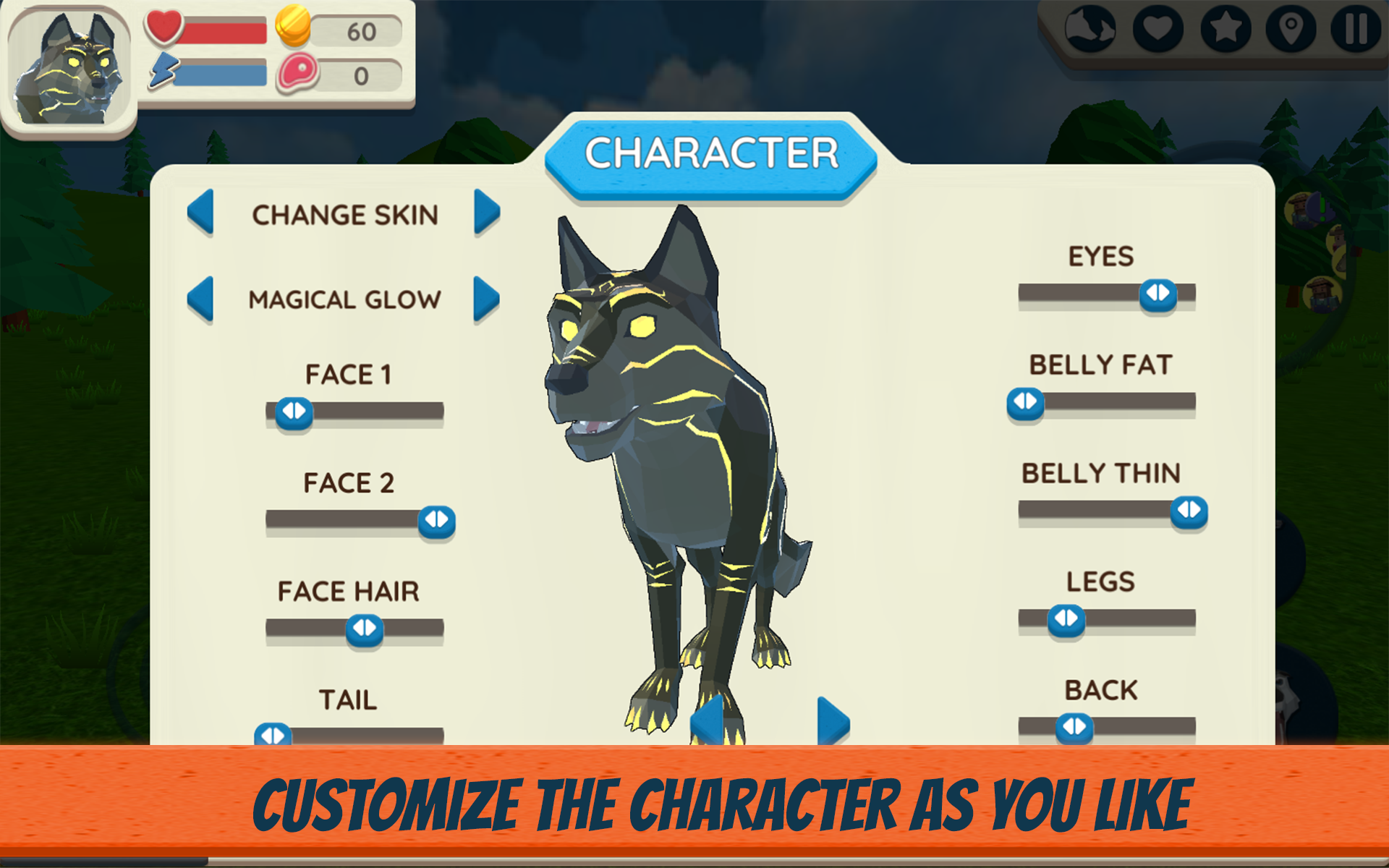 Wolf Simulator: Wild Animals 3 Game Screenshot