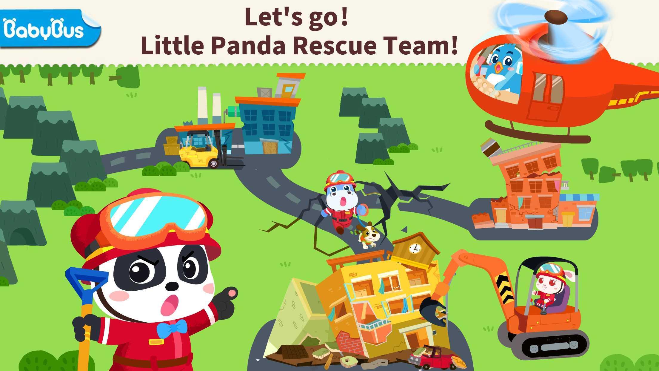 Baby Panda Earthquake Safety 3 Game Screenshot