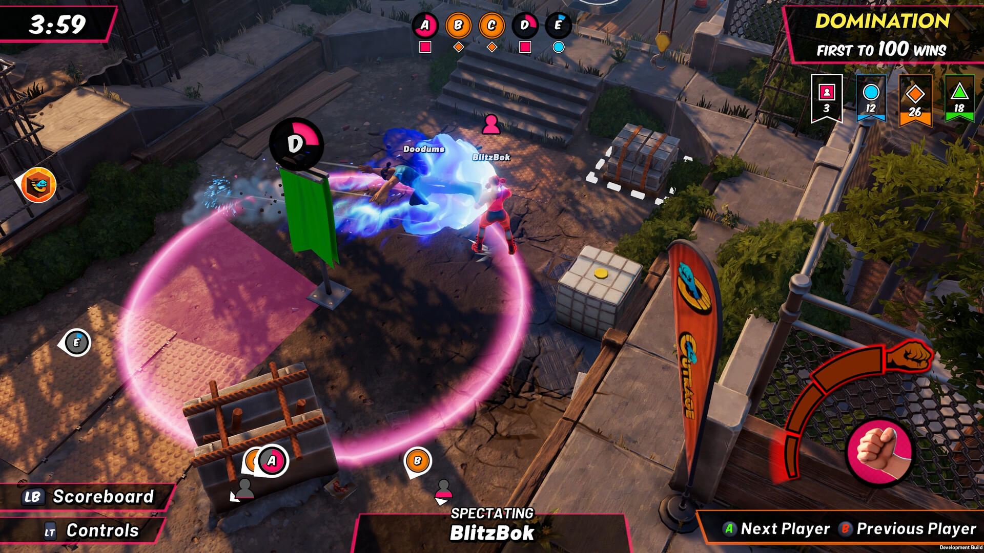 Screenshot of OutRage: Fight Fest