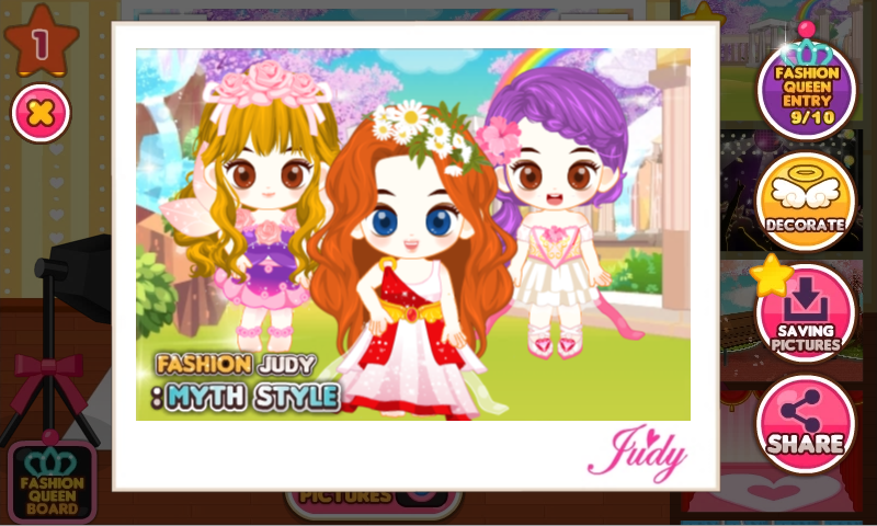 Fashion Judy: Myth Style Game Screenshot