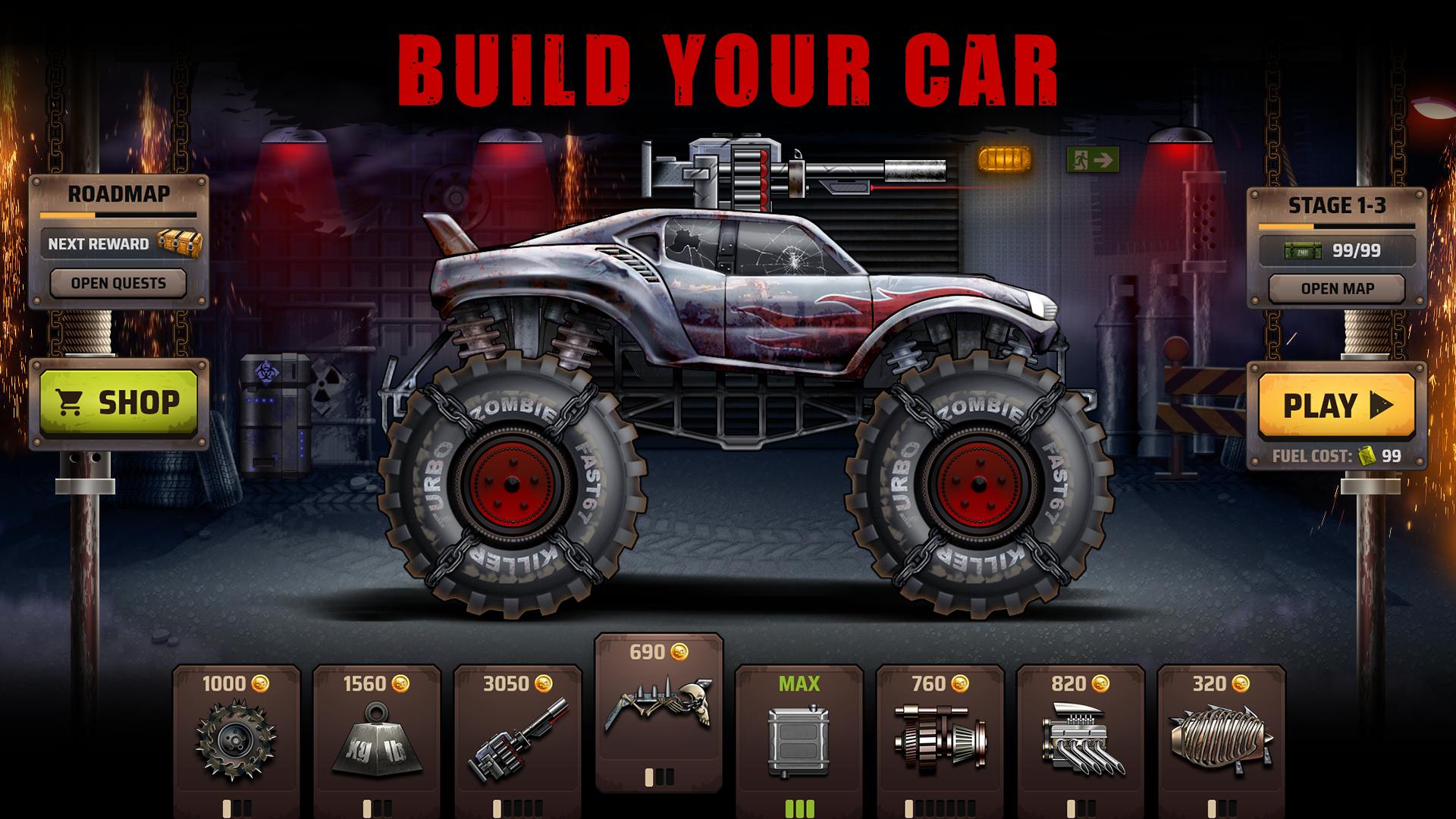 Screenshot of Zombie Hill Racing PRO - Climb