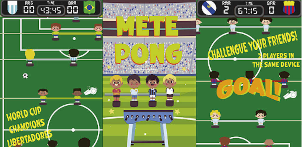 Screenshot dari video Goal Pong - 2D Table Soccer