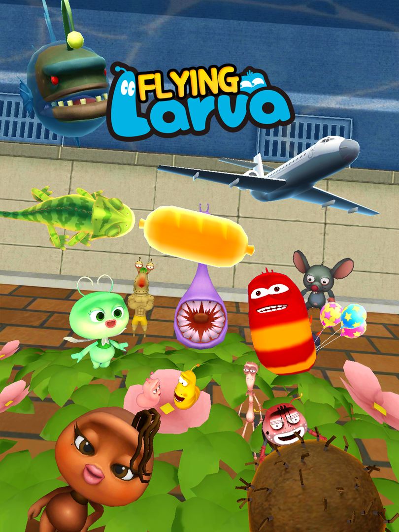 Flying LARVA screenshot game