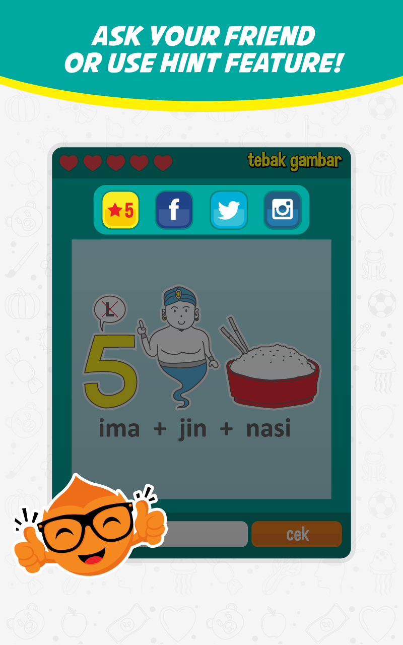 Скриншот игры Tebak Gambar