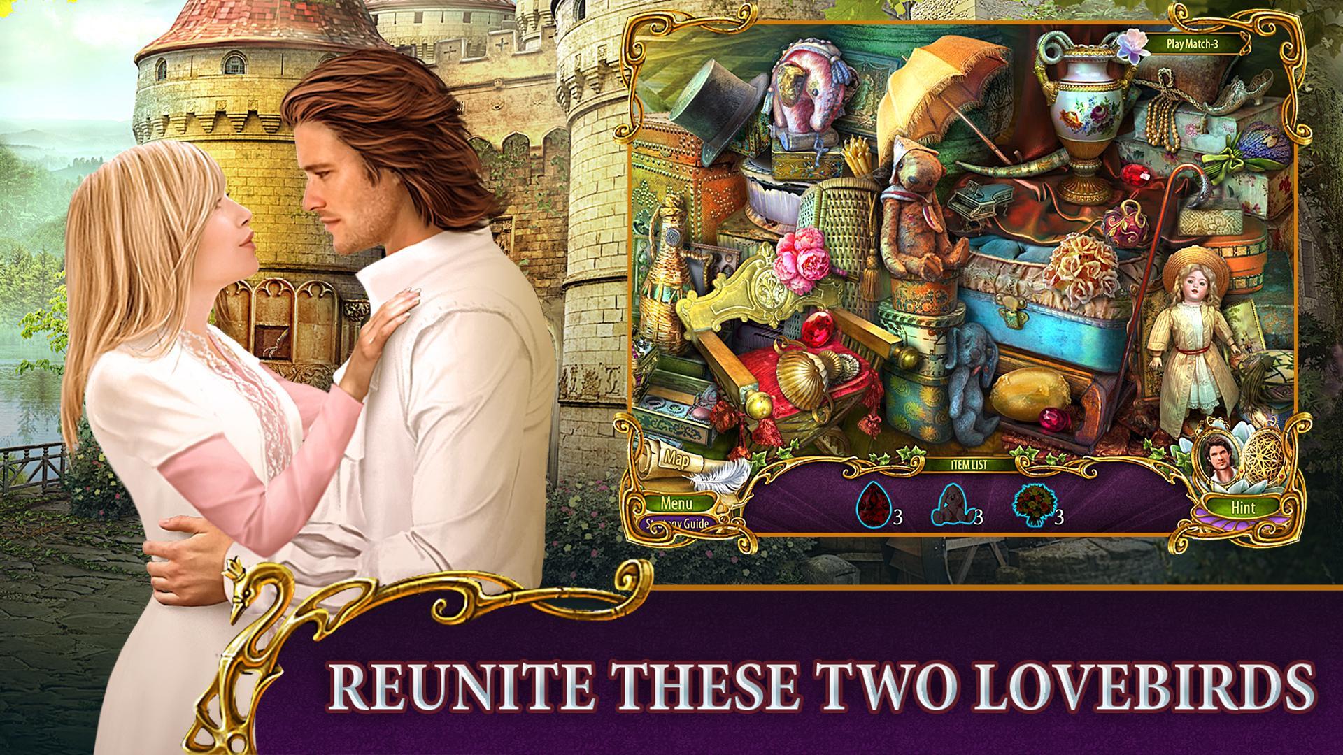 Hidden Objects - Dark Romance: Game Screenshot