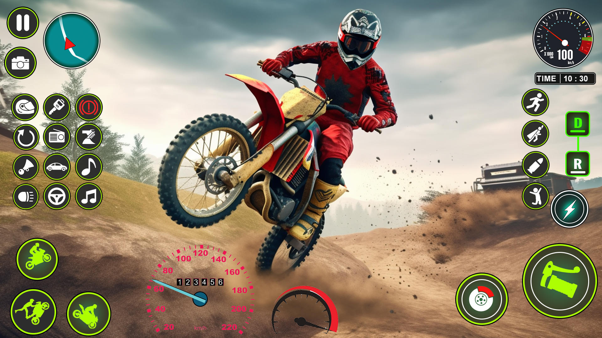 Dirt Bike Stunt Racing Games 게임 스크린샷