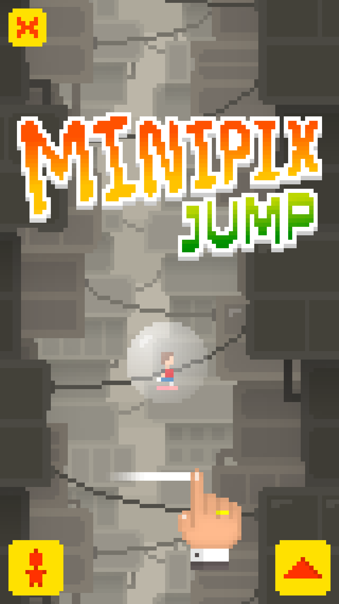 MiniPix Jump 게임 스크린샷