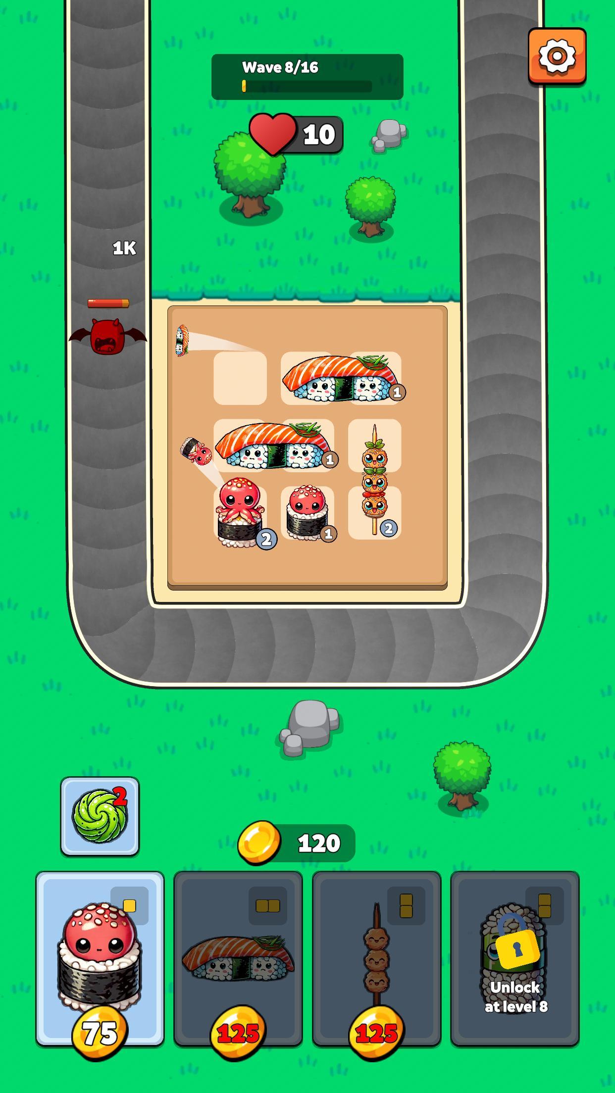 Sushi Defender! Game Screenshot