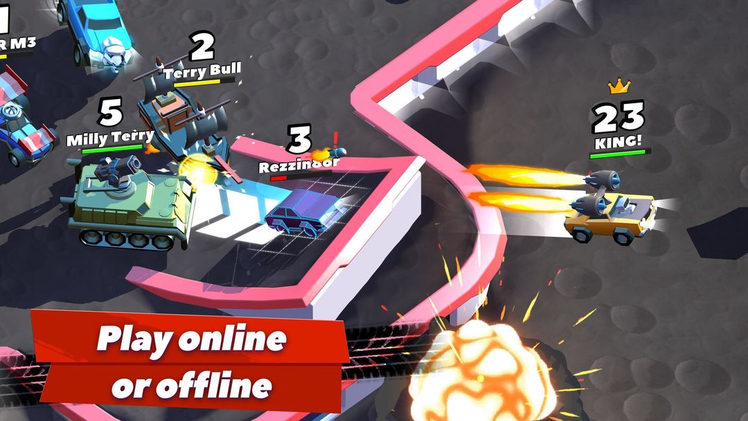 Screenshot of Crash of Cars