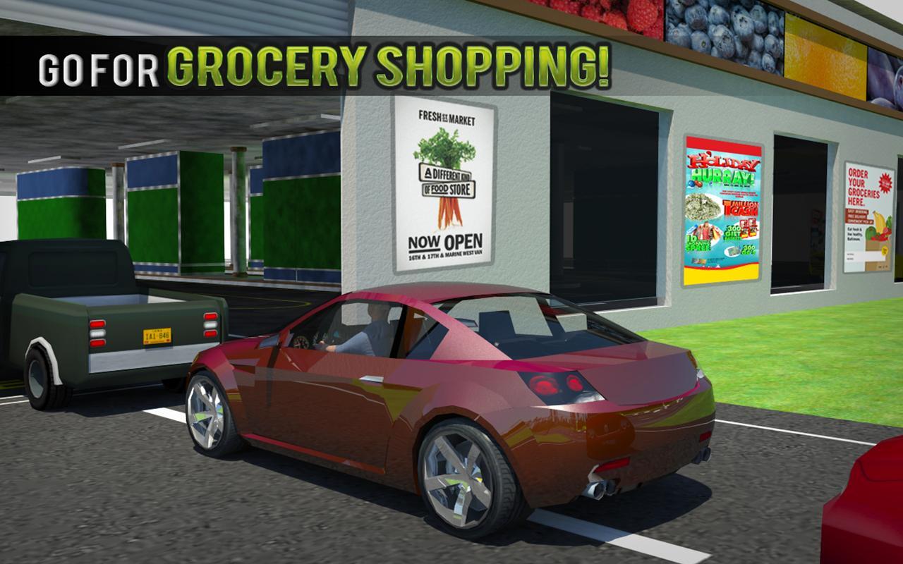Shopping Mall Car Driving Game Game Screenshot