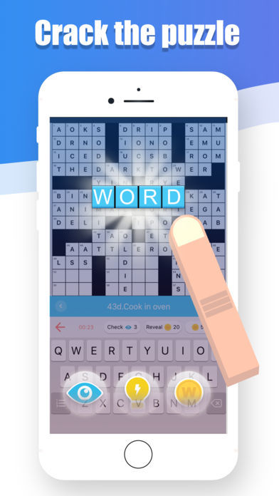 Screenshot of Daily Crossword Puzzle