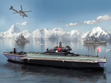 Naval Fury: Warship 3D Game Screenshot