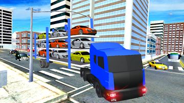 Elevated Car Transporter Game: Cargo truck Driver Game Screenshot