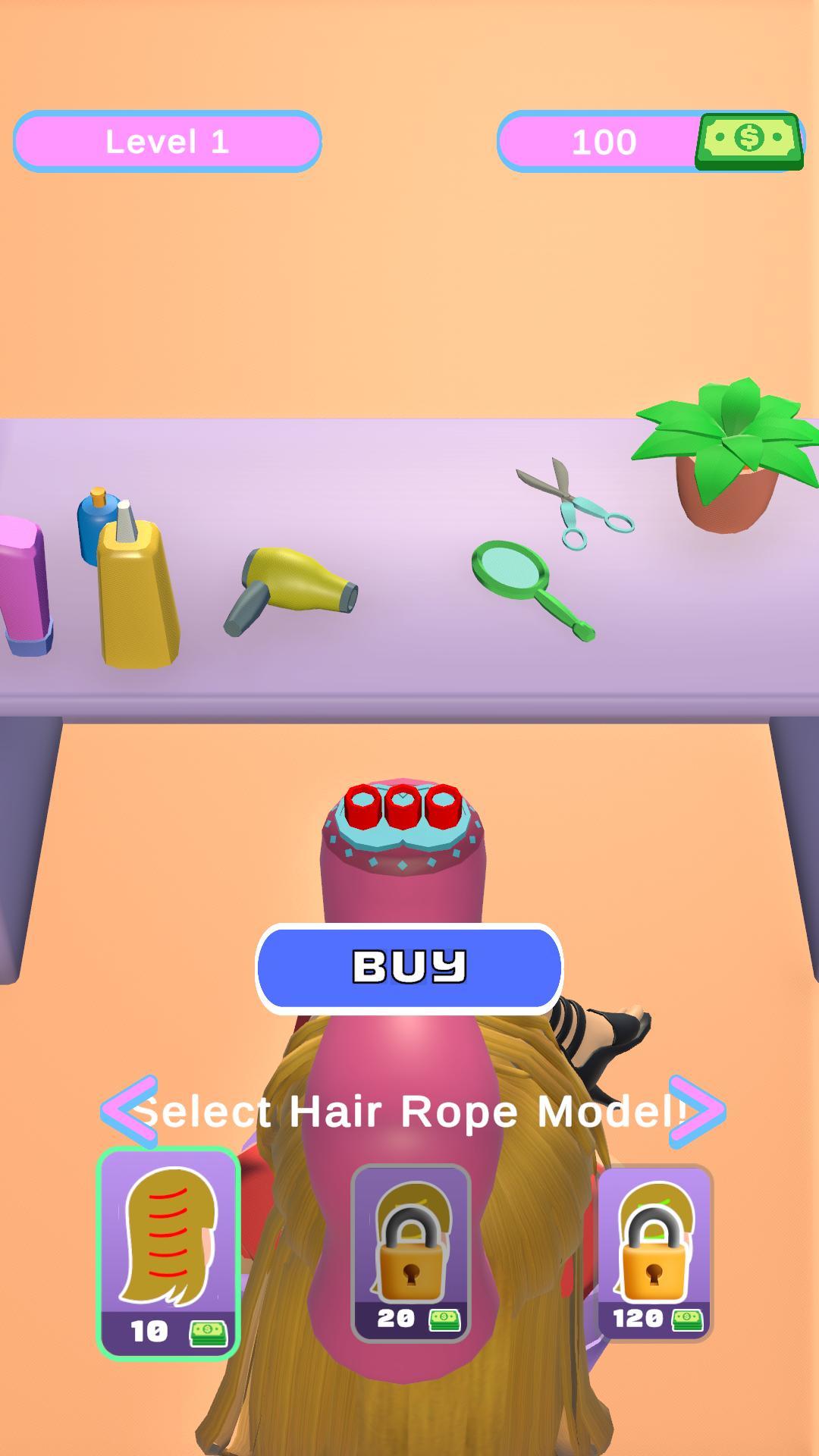 Cuplikan Layar Game Hair Braider