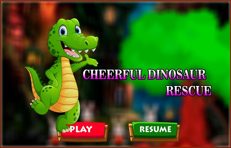 쾌활한 공룡 구조 게임 스크린 샷