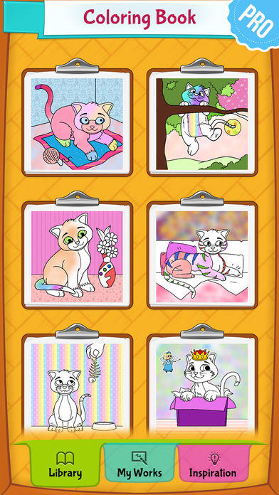 猫图片 - 著色本 PRO Game Screenshot
