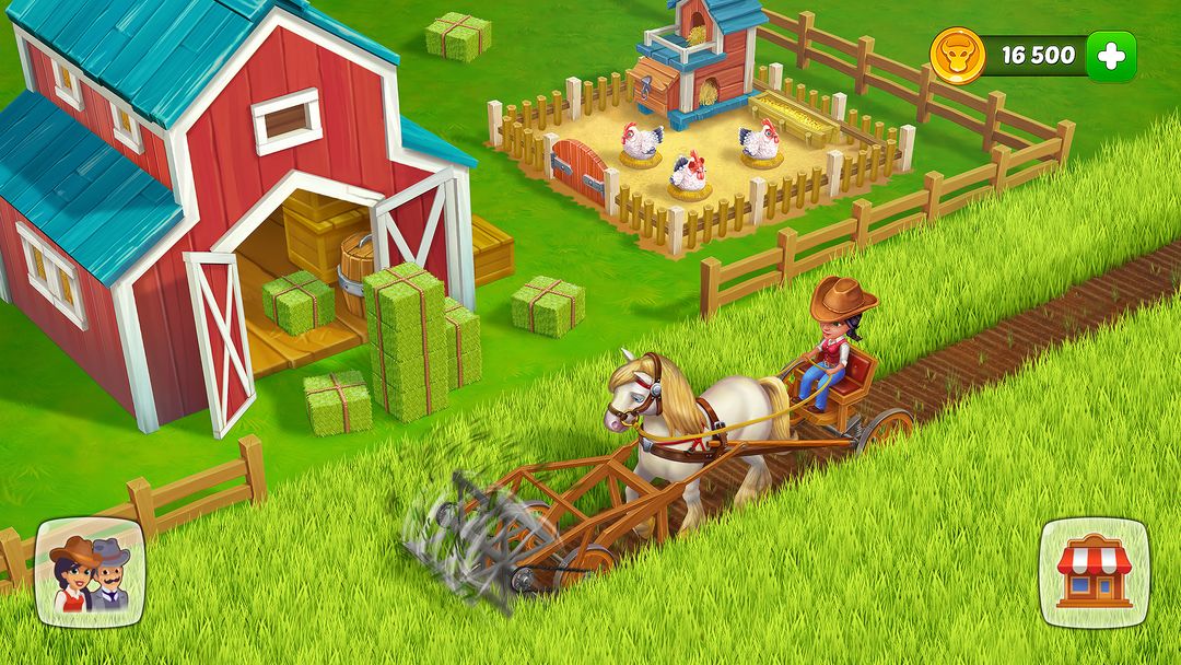 Screenshot of Wild West: Farm Town Build