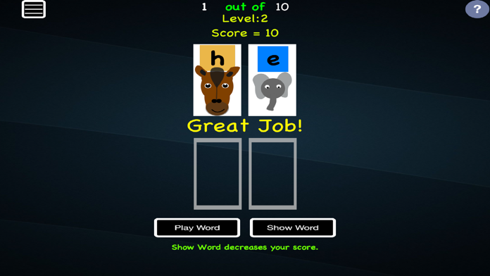 Captura de Tela do Jogo BT Sight Words 1200+ Words