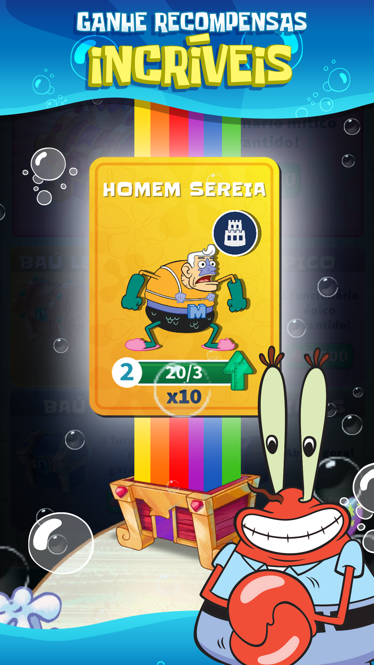 Captura de Tela do Jogo SpongeBob’s Idle Adventures