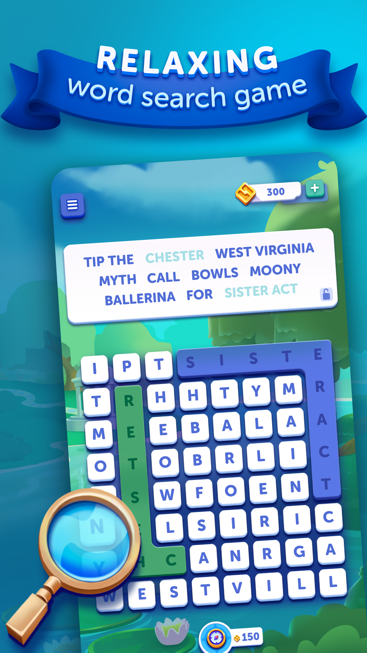 Скриншот игры Word Lanes Search: Relaxing Word Search