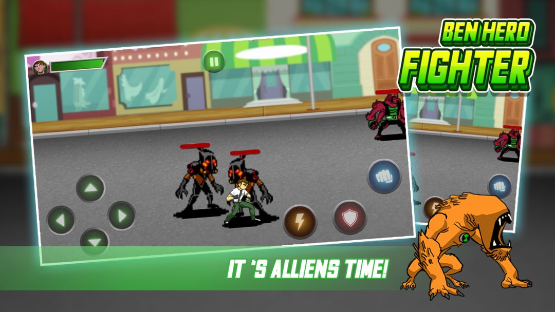 Little Ben Alien Hero - Fight Alien Flames ภาพหน้าจอเกม