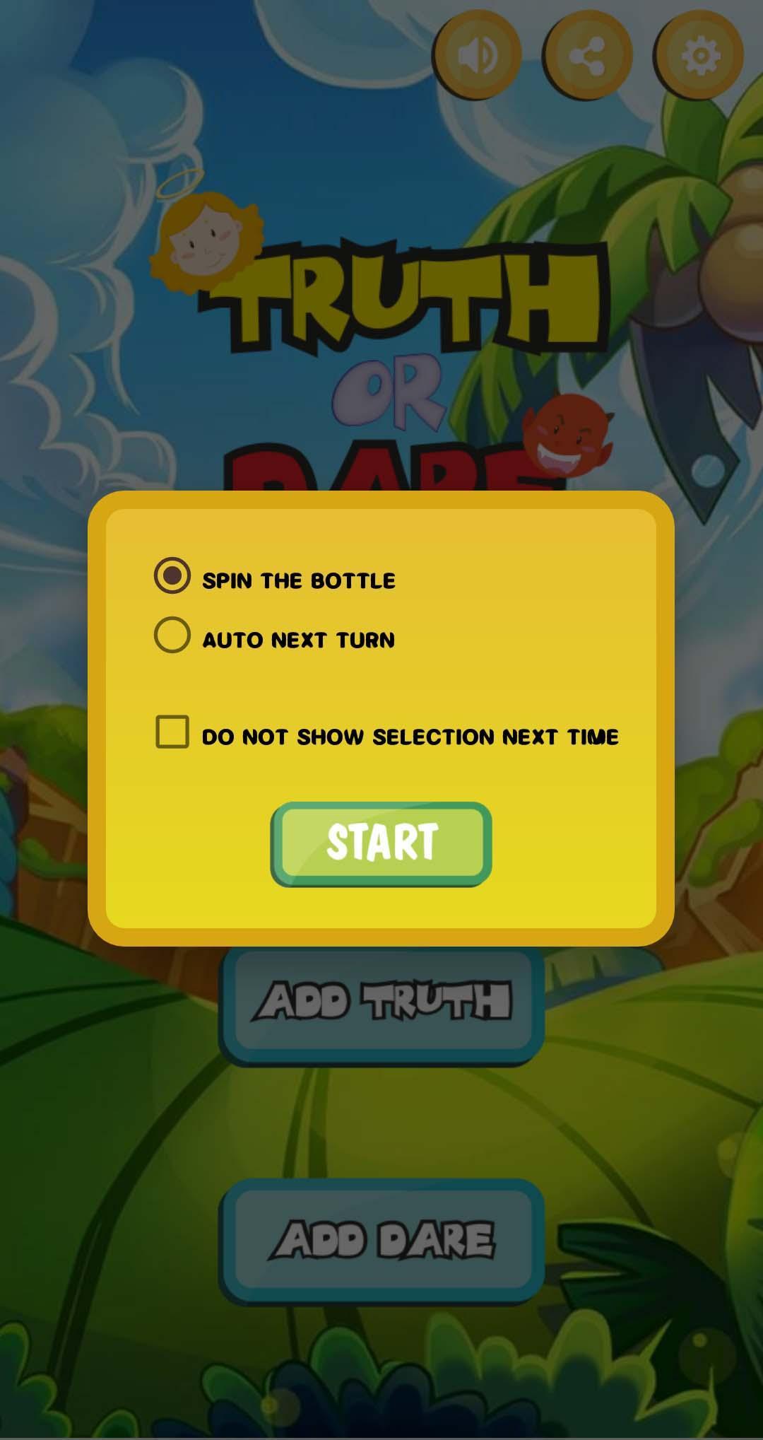 Truth or Dare Kids Game Screenshot