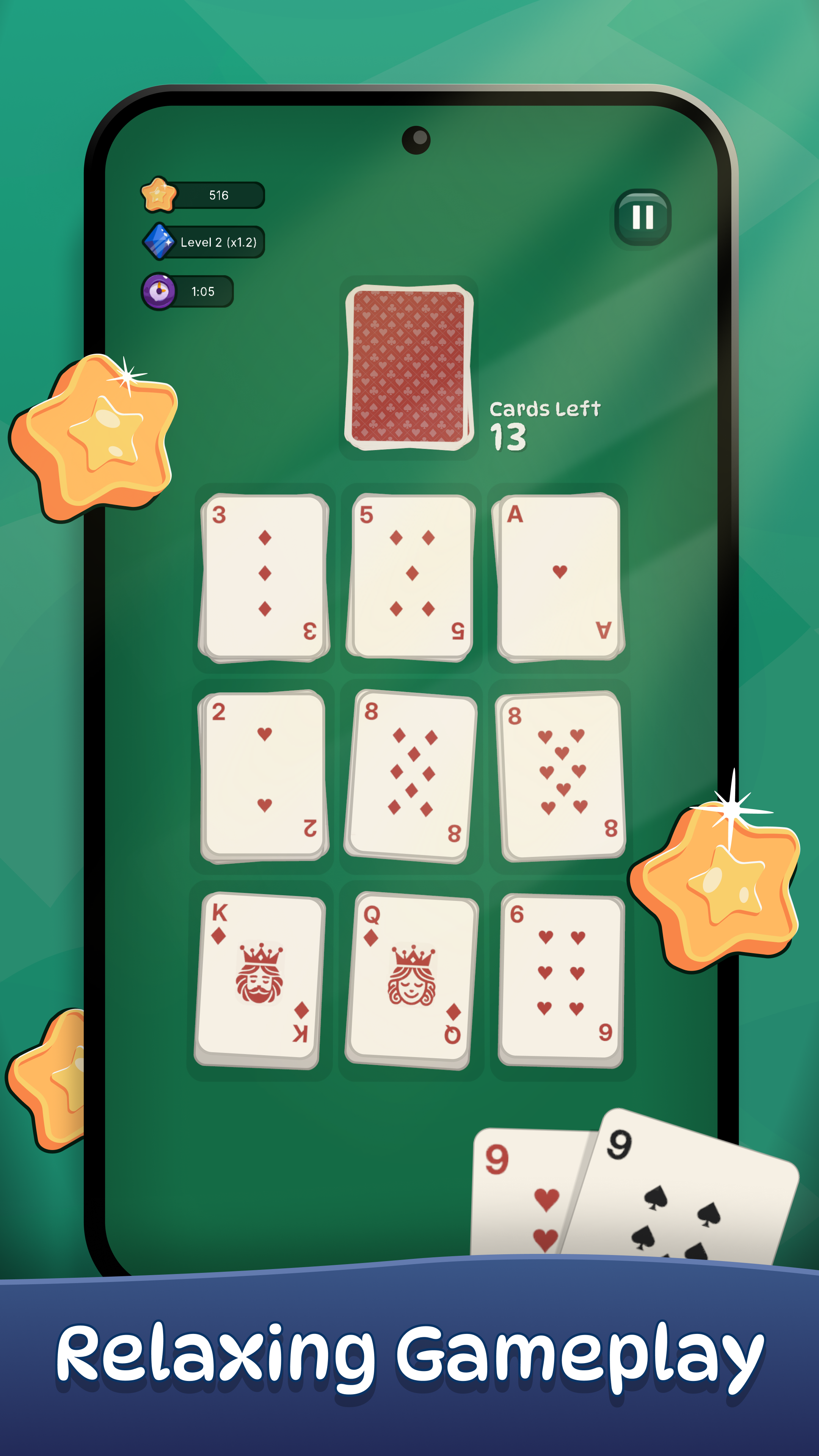 Nine Solitaire Game Screenshot